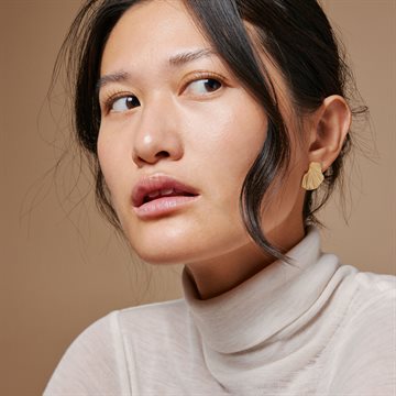 Enamel - Earring Wave - Guld